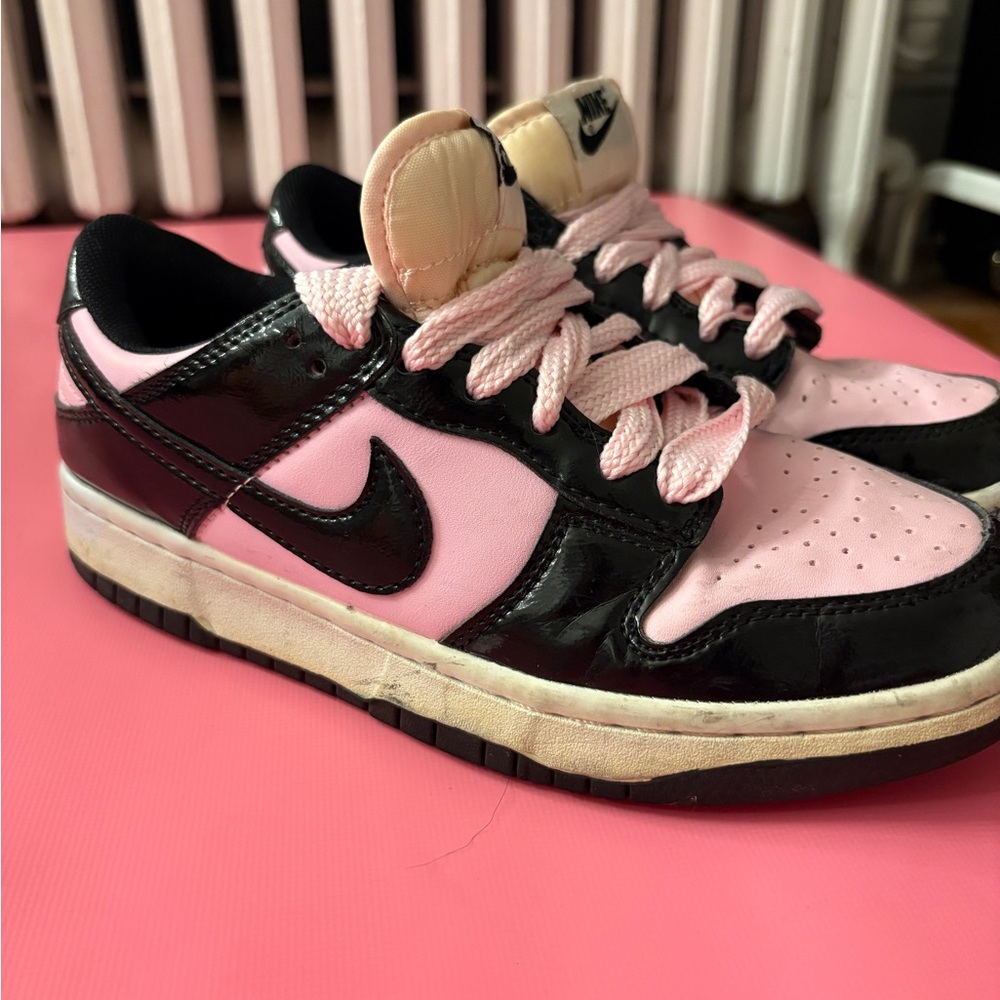 Nike pink and black dunks